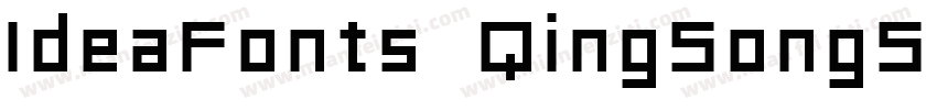 IdeaFonts QingSongShouXieTi字体转换